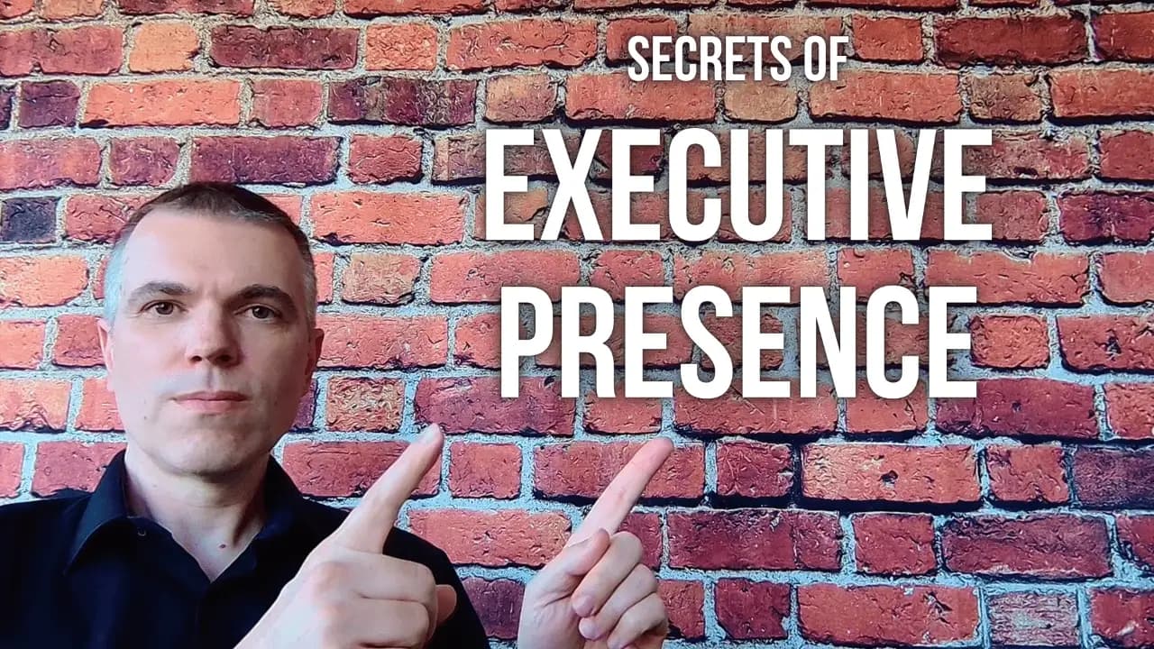 The Definitive Guide to Developing Executive Presence for Managers
